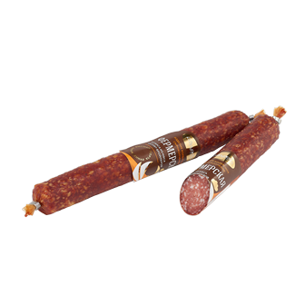 Smoked "Fermerskaya" sausage of the highest grade
